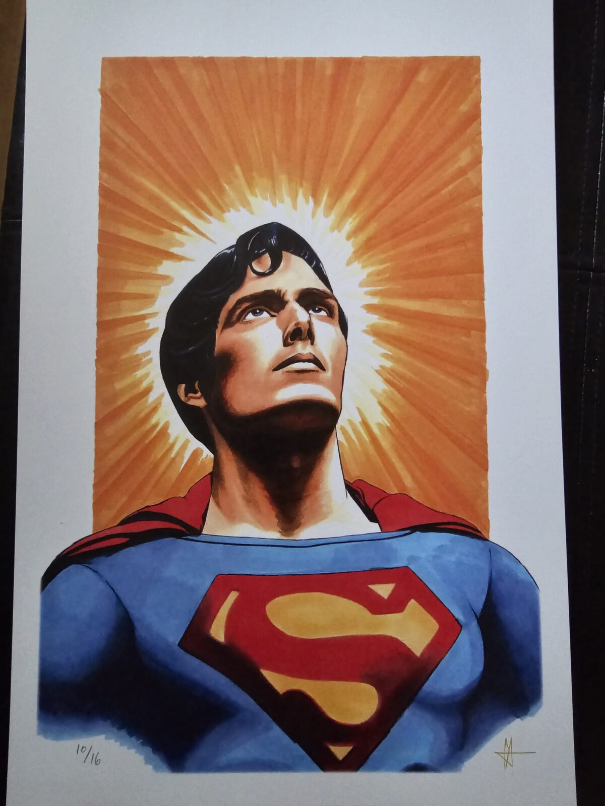 Original canvas comic-character painting by Guy Abergel